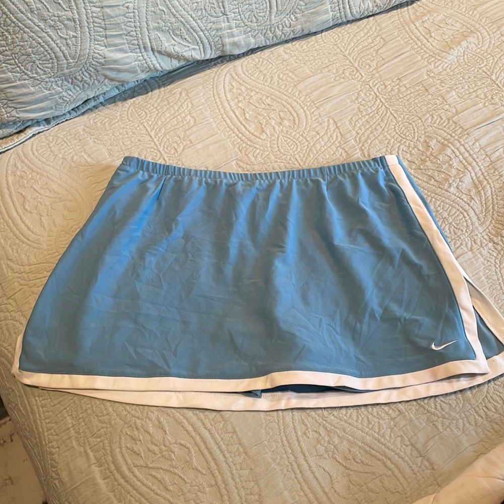 Nike Blue and White Women's Skirt